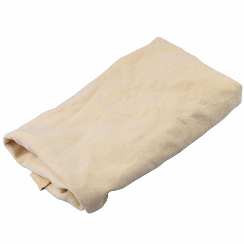 Natural Chamois Leather Car Cleaning Cloth Wash Suede Absorbent Quick Dry Towel
