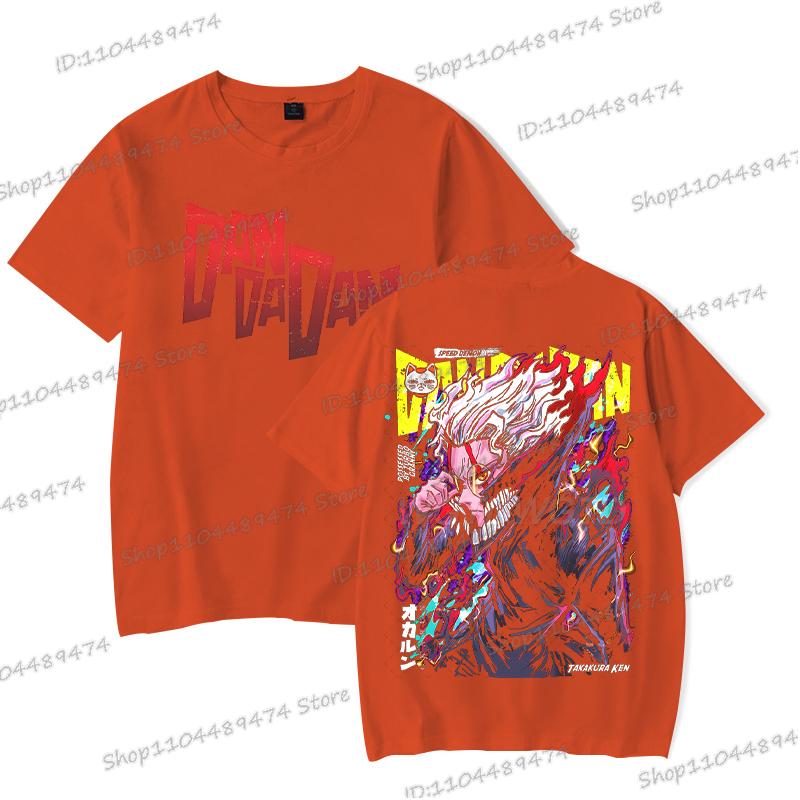 Anime Dandadan Okarun T-shirt Men Women Japanese Comic Ken Takakura Tops Tees Fashion Double Sided Graphics Dandadan Tshirt Gift