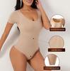 Women's Short Sleeve Tummy Control Shapewear Bodysuit