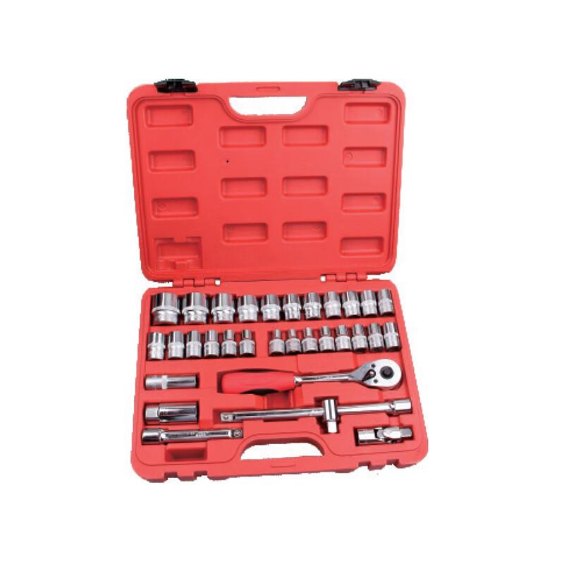 Jieke 32-Piece Metric 1/2 Drive Ratchet Socket Wrench Set