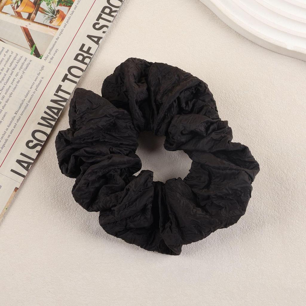 Korean Floral Scrunchie | Spring/Summer Style Elastic Hair Tie for Ponytails