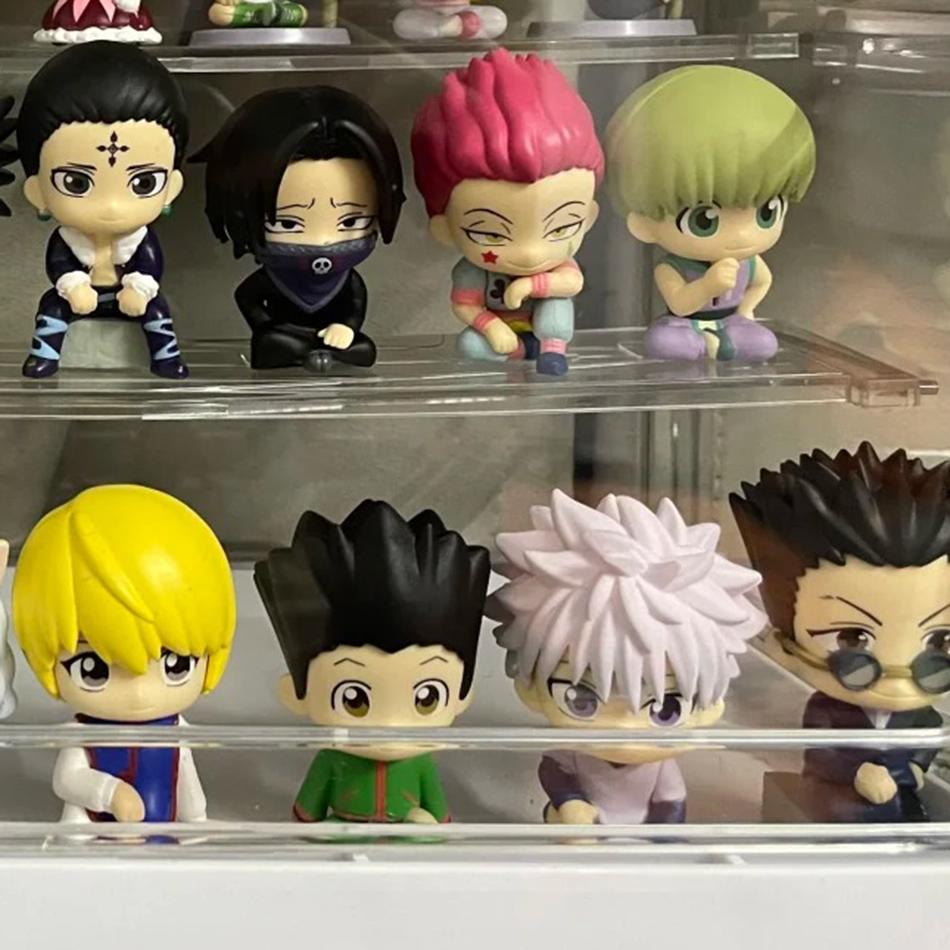 5cm Hunter×Hunter Anime Figure Phantom Troupe Hisoka Action Figure Q Version Room Decoration Christmas Gift PVC Model Toys