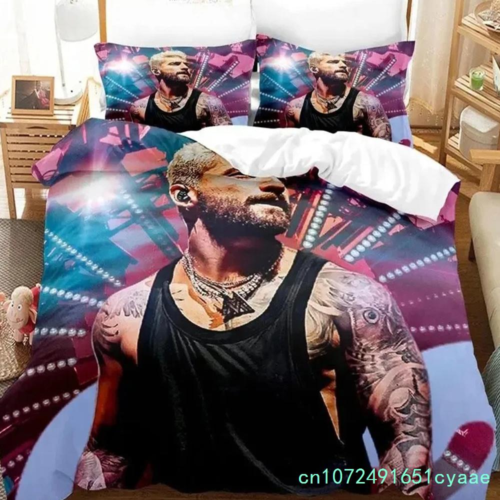 Maluma 3D Print Hip Hop Bedding Set For Bedroom Soft Modern Bedspreads Comefortable Kids Duvet Cover Quilt Cover And Pillowcase