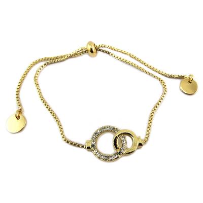 [P8149] - Designer Bracelet 'Forever' White Gold - 15x12 Mm
