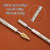 Portable Double Head Pen for Leather Edges Oiling Stainless Steel Craft Accessory for Artisanal and Hobbyists