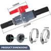 Valvole a Sfera in Plastica Filettatura Interna 40mm Raccordo Tubo 32mm Acquari Sistema Laghetti