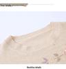 Mom's Spring Chic Knit Top: Fashionable Round Neck Long Sleeve Sweater for Middle-Aged & Elderly Women