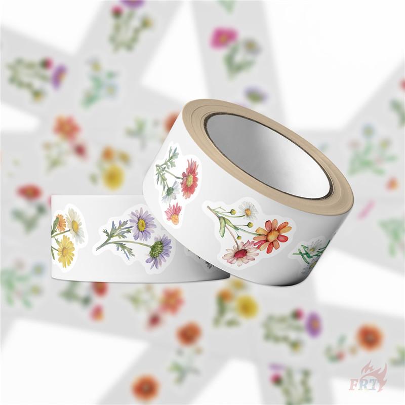 500Pcs/Roll Ins Daisy Bouquets Kids Rewards Stickers - DIY Scrapbooks Album Decor Sealing Label Decals