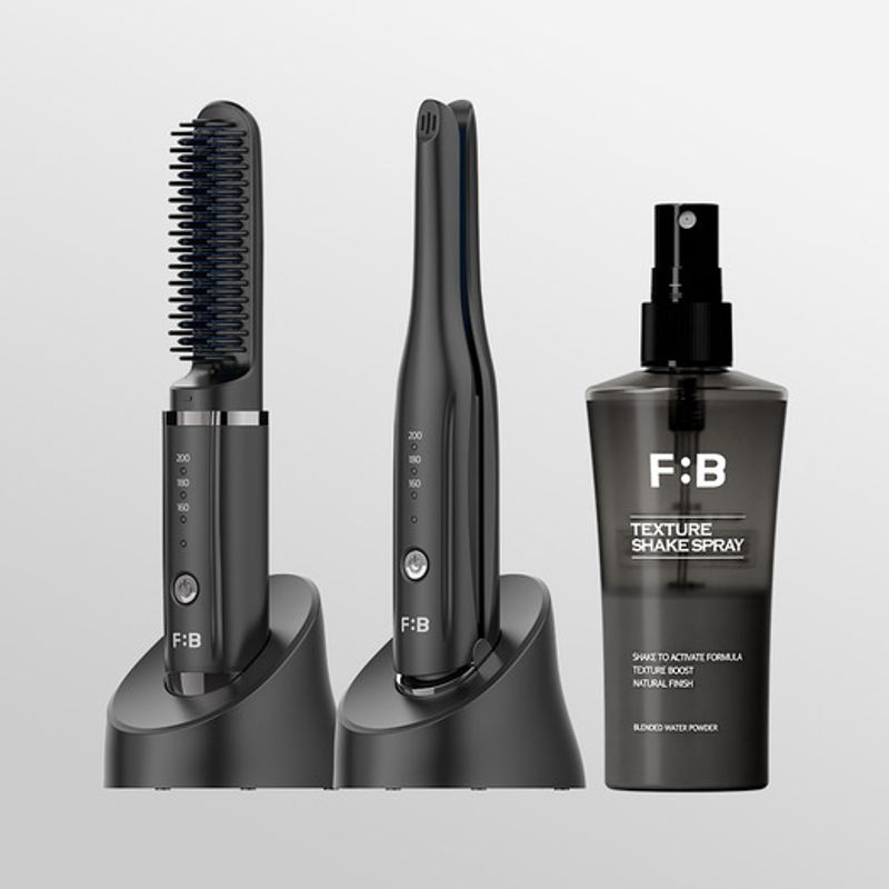 Forbeaut [НАБОР] Беспроводная плойка Edge Cradle + Текстурирующий спрей 100 мл Edge Slim Curler + Texture Shake Spray 100ml SET