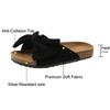 Hausschuhe Damen Sommer Wildleder Schleife Zehenfrei Mode Damen Sandalen Weibliche Freizeit-Hausschuhe Pantoletten Dicke Sohlen Zehensandalen WSH4447