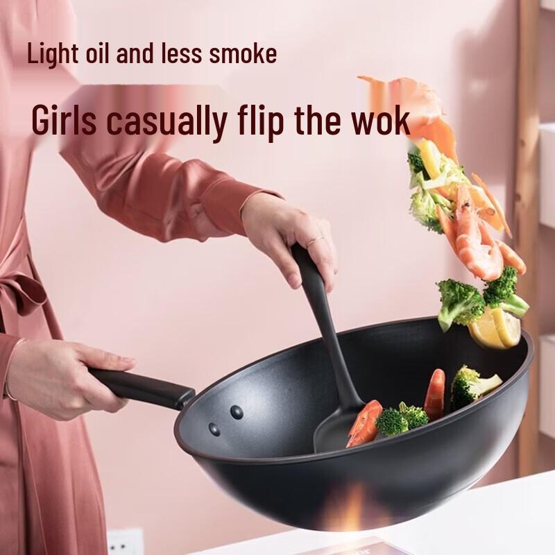 ASD 34cm Non-Stick Aluminum Alloy Wok