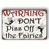Vintage Fairy Metal Wall Art Poster for Bedroom