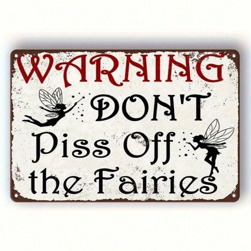 

Vintage Fairy Metal Wall Art Poster for Bedroom