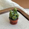 Cartoon Potted Cactus Fridge Magnet Resin 3D Mini Potted Plants Refrigerator Magnet Kitchen Home Office Decoration