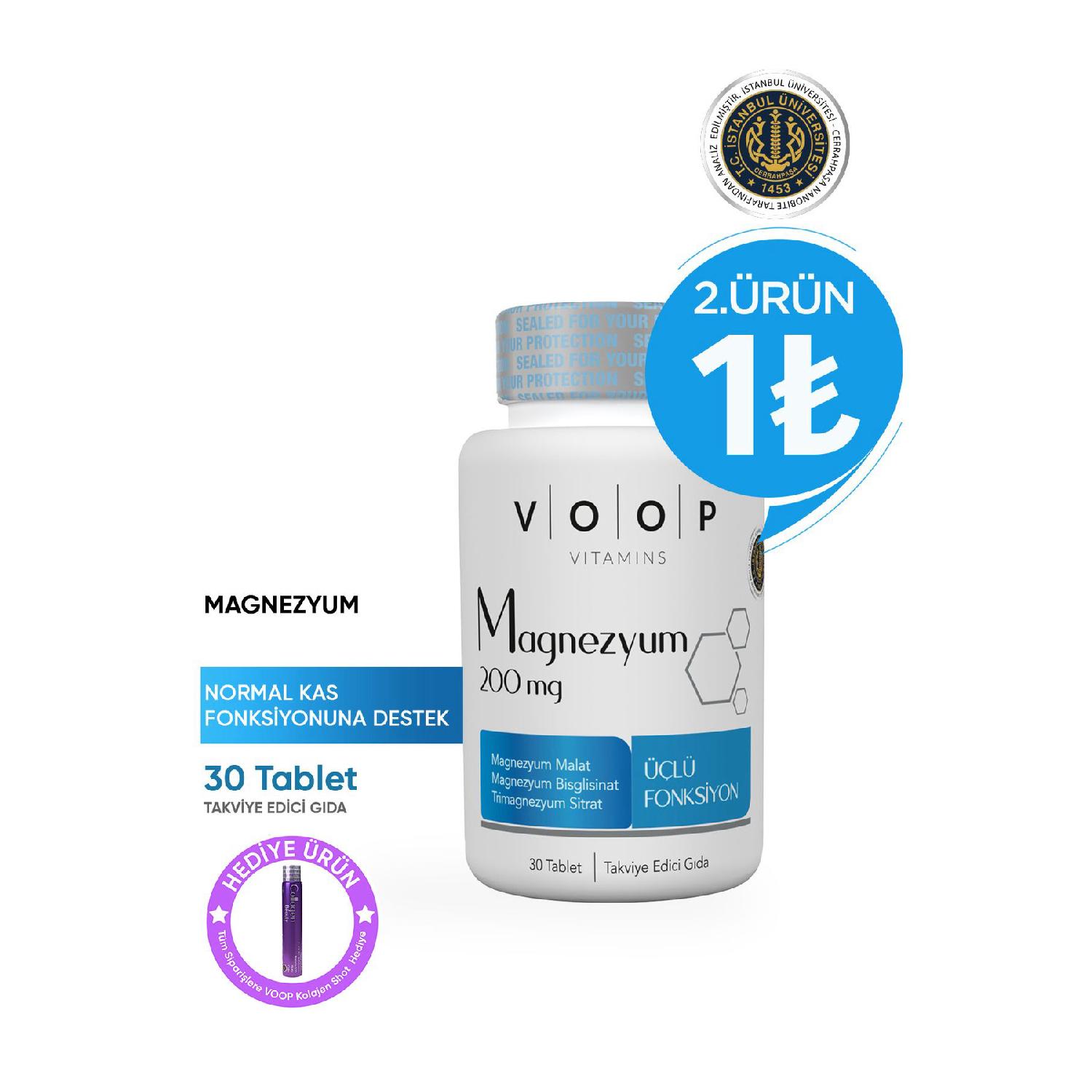 

Magnesium Malat, Citrate And Bisclisinate - 200 Mg | 30 Tablets