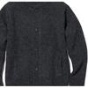 UNIQLO Button-Down Long Sleeve Knit Shirt With Baseball Collar Unisex tops Dark-Gray 451604-08