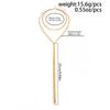 SHIXIN Sexy Long Chain Sequin Tassels Pendant Necklace for Women Y-shaped Chest Necklace Sweater Chain Party Wedding Jewelry