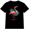 Flamingo T Shirt Tropical Palm Leaves Summer Beach Holiday Top