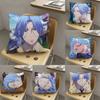 1pc Langa Hasegawa Anime Characters Pillow Case Fashion Square Pillowcase Bedroom Sofa Room Ins Decoration Leisure