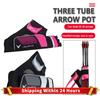 Oxford Bågskyttepilpåsar 3 Rör Midjeburen Bärbar Förvaringsfickor Hållare Professionell Bågskyttepilorganisatorväska