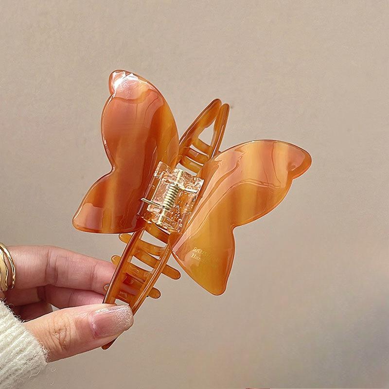 Sanfter Azetat-Haarspangen-Klip für Damen Hochwertiger Look Haiklammer für elegantes Haar-AccessoireSanft und Anmutig