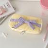 Desktop Storage Korean Style Pencil Case Bowknot Bow Pencil Pouch Bow Stationery Bag  Children