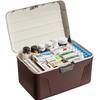 2-lagige Safe-Box mit Zahlenschloss - Tragbar für Bargeld, Schmuck, Reisepass-Sicherheitsspeicher, Multifunktionaler Haushaltsorganizer, Leicht zu tragen