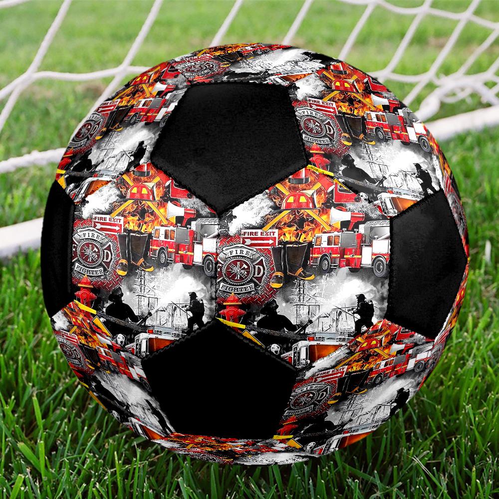 fire truck Theme Size 5 Soccer Ball, Suitable for Both Indoor and Outdoor Matches, a Gift Suitable for Everyone.