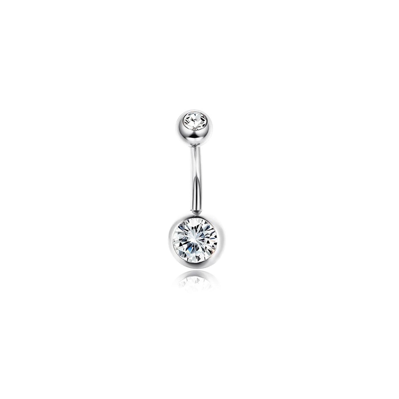 

Bobisty 1/3Pcs 14G 316L Stainless Steel Belly Button Rings for Women Flower CZ Dangle Belly Button Rings Navel Piercing Jewelry 14G(1.4mm)&Navel & Bell Button Rings&Body
