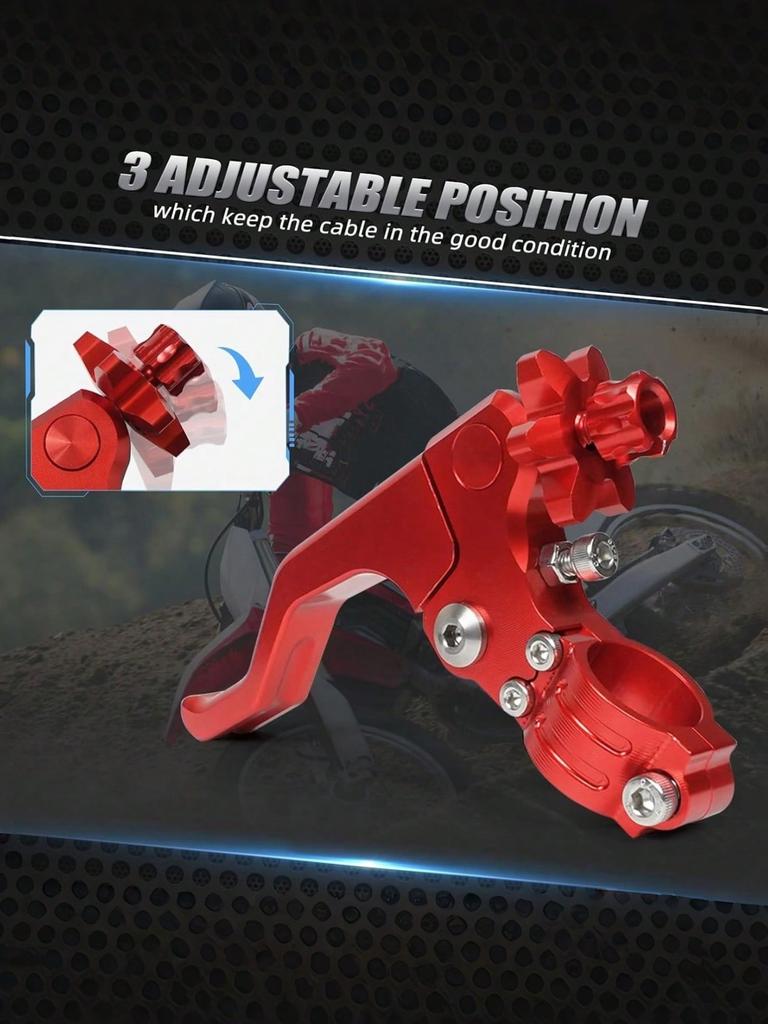 1Pc Universal Motorcycle Clutch Lever - One-Finger/Two-Finger Operation, Compatible with Off-Road, Street & Sport Bikes