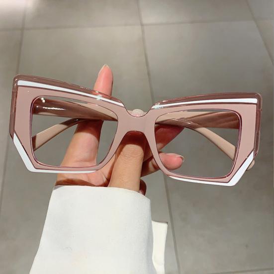 Blue Light Blocking Glasses for Men Women Large Frame Square Glasses Anti-Fatigue