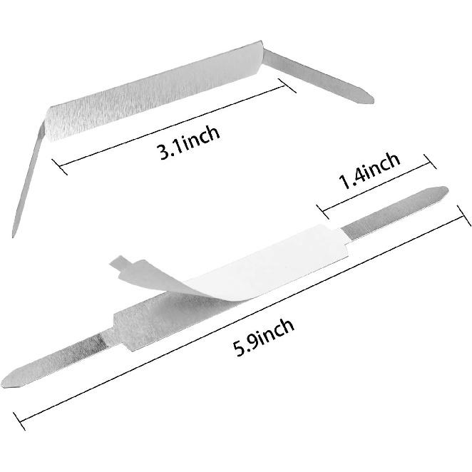 QYH Self-Adhesive Prong Paper Fasteners 1 inch Capacity, 130 Fasteners/Box