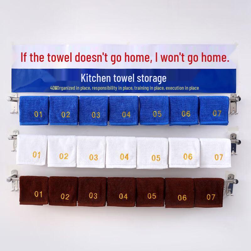 

SMVP 4D Numbered Kitchen Towels - Blue (10-Pack)