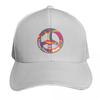 Psychedelisches Friedenssymbol Baseballkappe Kappe Individuelle Kappe modisch schwarz Damen Unisex