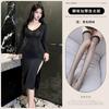 Sex Underwear Sexy Split Perspective Cheongsam Celebrity Nightclub Uniform Free Stepmother Dress Dress