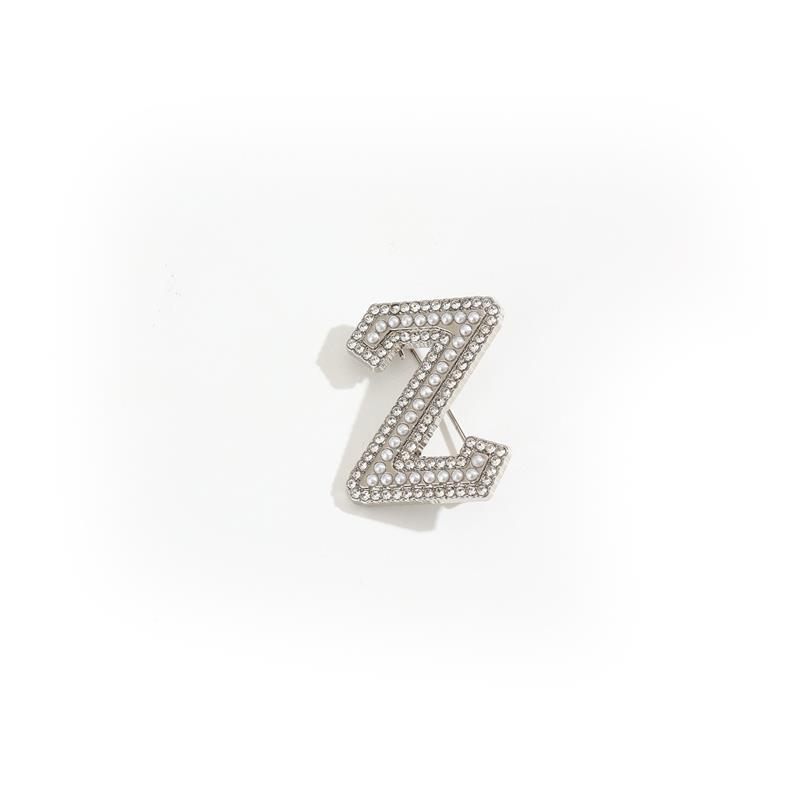 Kristall Strass Perle A-Z 26 Buchstaben Brosche Damen Englisches Alphabet Brosche Anstecknadel Korsage Kragen Schmuck Kleidung Tasche Deko Geschenke