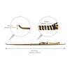 Morikuru Japanese Bamboo Ear Pick, Genroku Maki Style, 17cm, Double-Ended Hook, Bamboo Kanzashi, Single Ear Cleaner, TK07-14