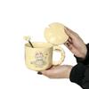 High Value Cat Cup Couple Large Capacity Coffee Cup with Lid Spoon Cute Cartoon Gift Ceramic Mug