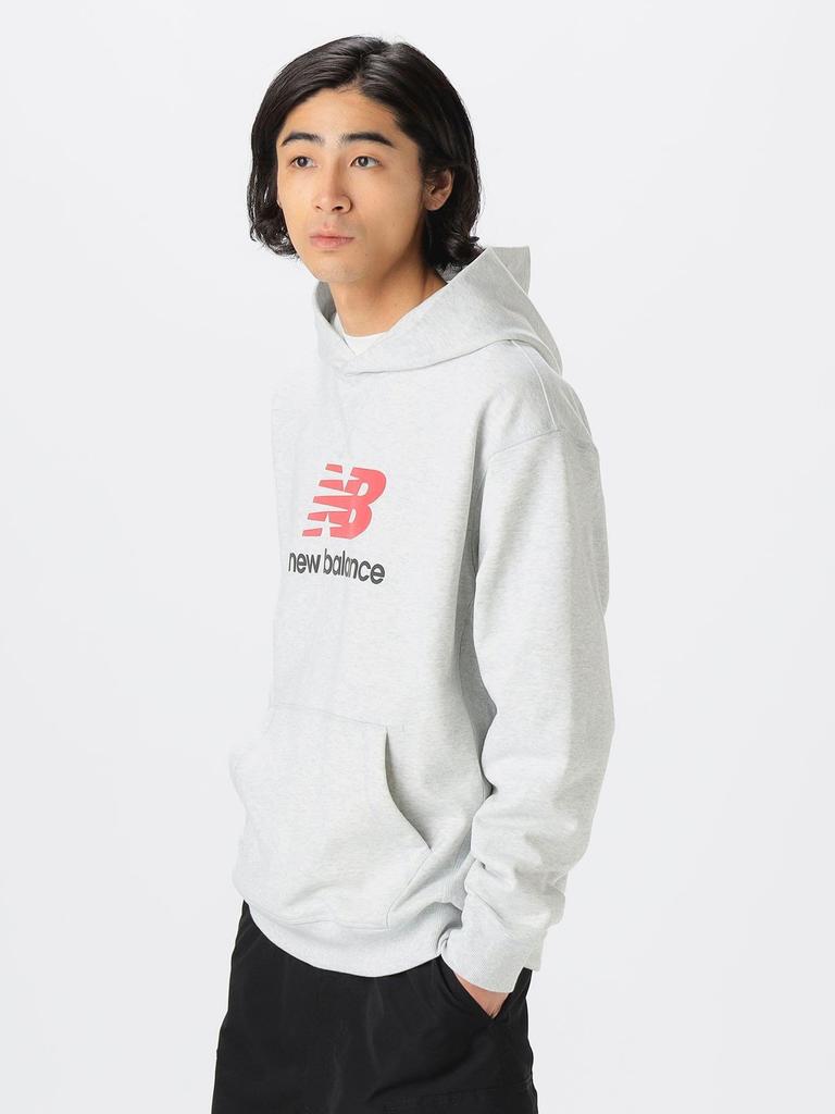 LIFE STORE by BEAMS Sweatshirt New Balance Logo Hoodie Gray BMING [EXCLUSIVE] Men's S_92130445424