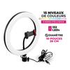 Selfie Rvb Multicolore Trépied Professionnel Anneau Lumineux Rl10rgbt