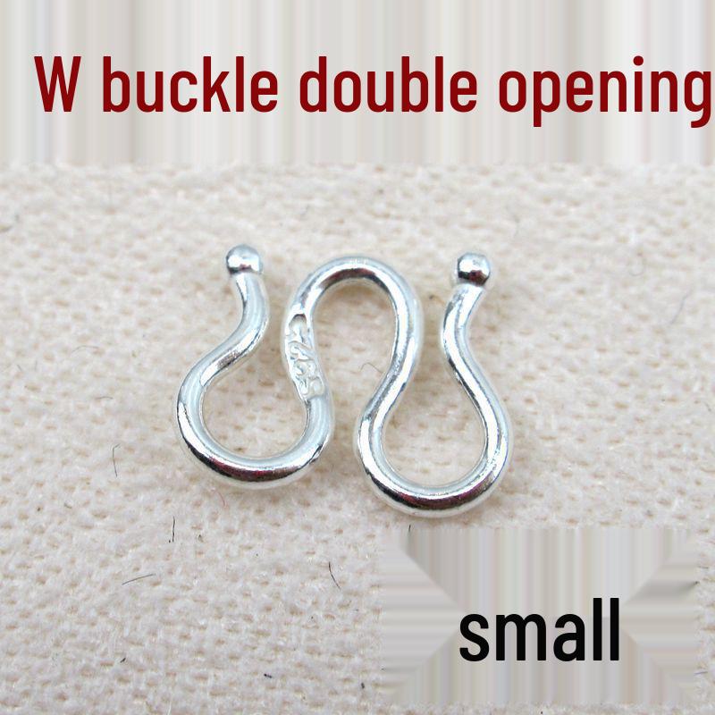S925 Sterling Silver Question Mark Clasp for DIY Necklace and Bracelet Jewelry Making