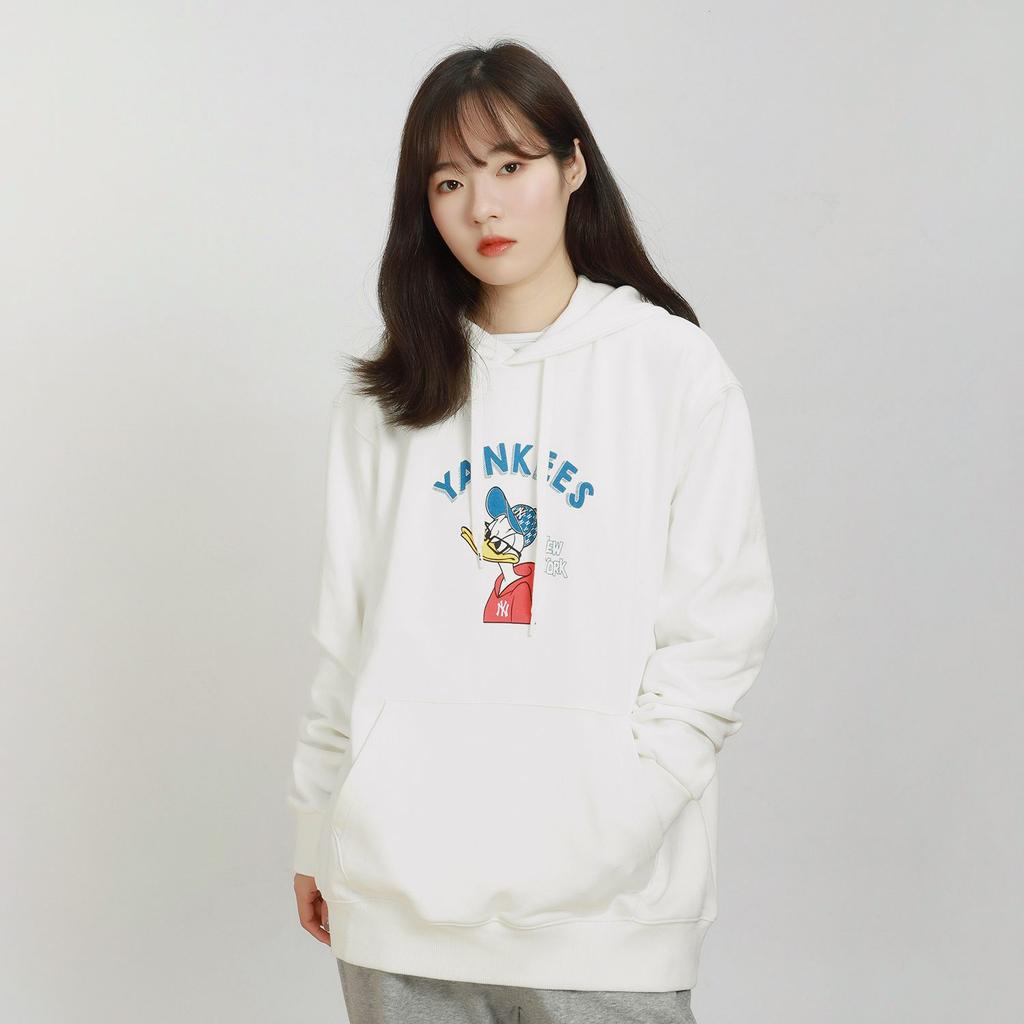 MLB x Disney Sweatshirt Unisex Ivory White 3AHDD1014-50IVS