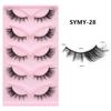 European and American Fox-Style Cat Eye Thick Synthetic False Eyelashes - 5 Pairs