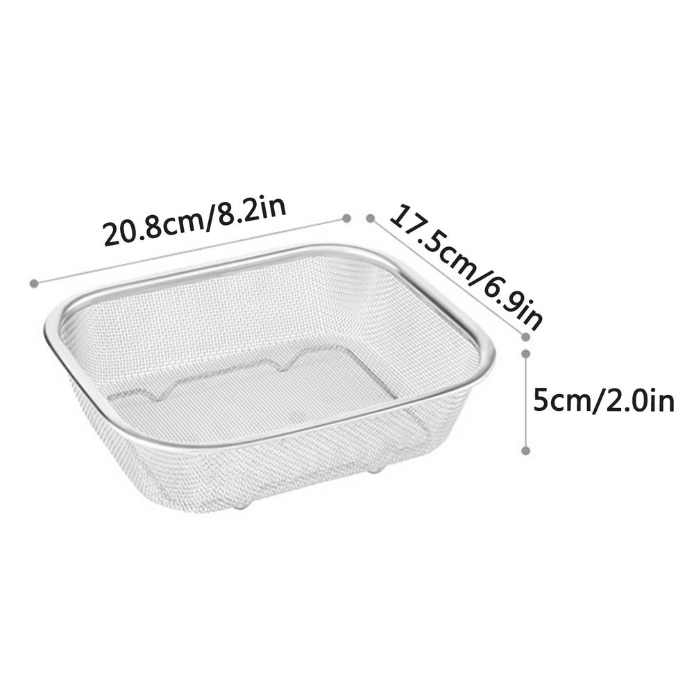 French Fries Basket Stainless Steel Fry Baskets Fryer Strainer Basket Vegetable Fruit Colander Strainer Kitchen Tools