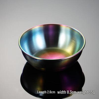 ZISIZ Stainless Steel Round Sauce Dish Set