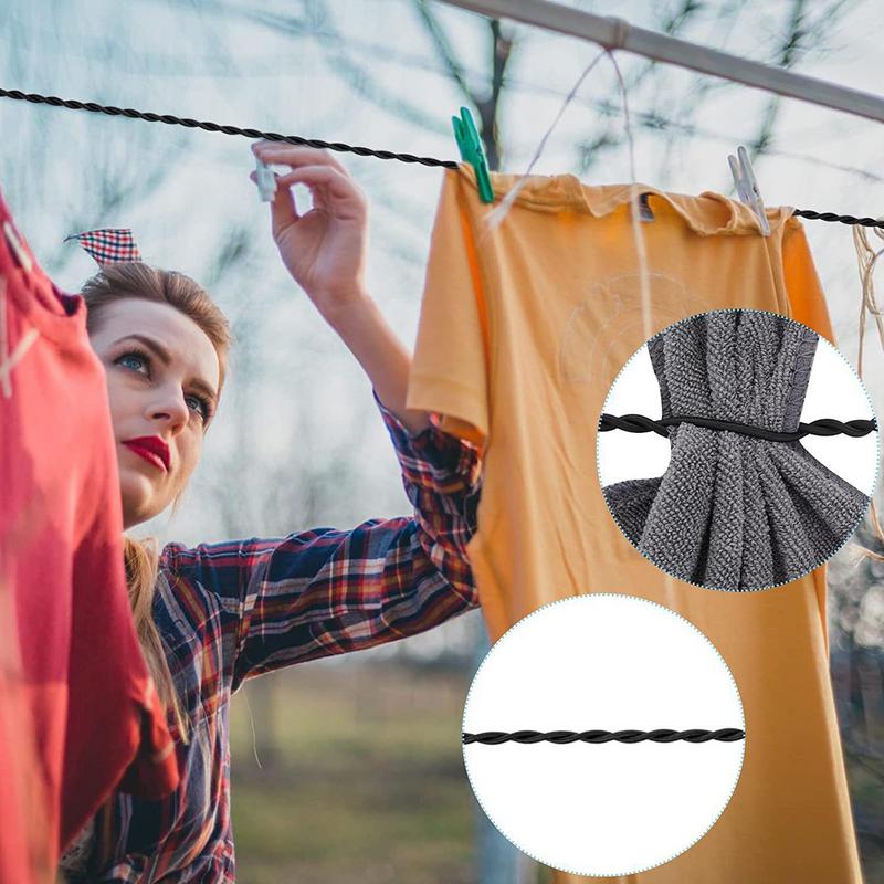 Camping Clothesline Clothing Lines With Strong Suction Cups Foldable Anti-Slip Hook Windproof Heavy Duty Wire For Bathroom