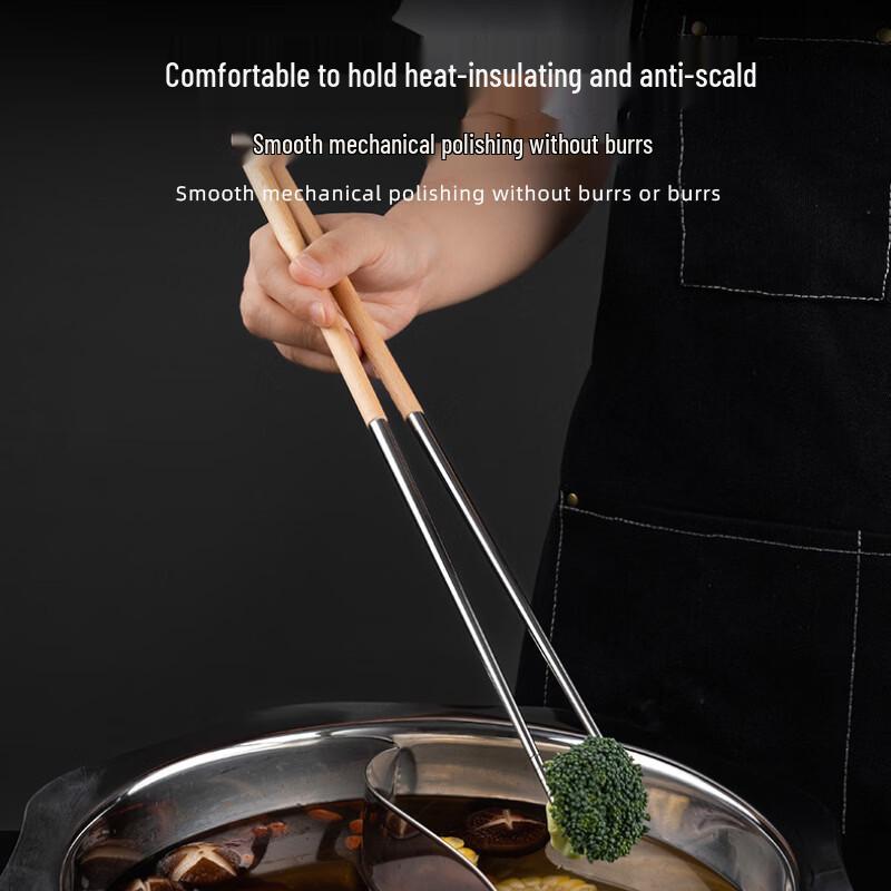 Extended Stainless Steel Multi-Purpose Chopsticks