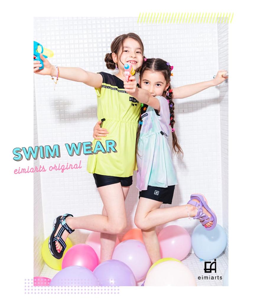Swimsuit for TD [Arisana] Kids, Girls, Kids, Juniors, Separate, Children's Swimwear, 3-Piece Set, 03. Tie-Dye, 140cm,