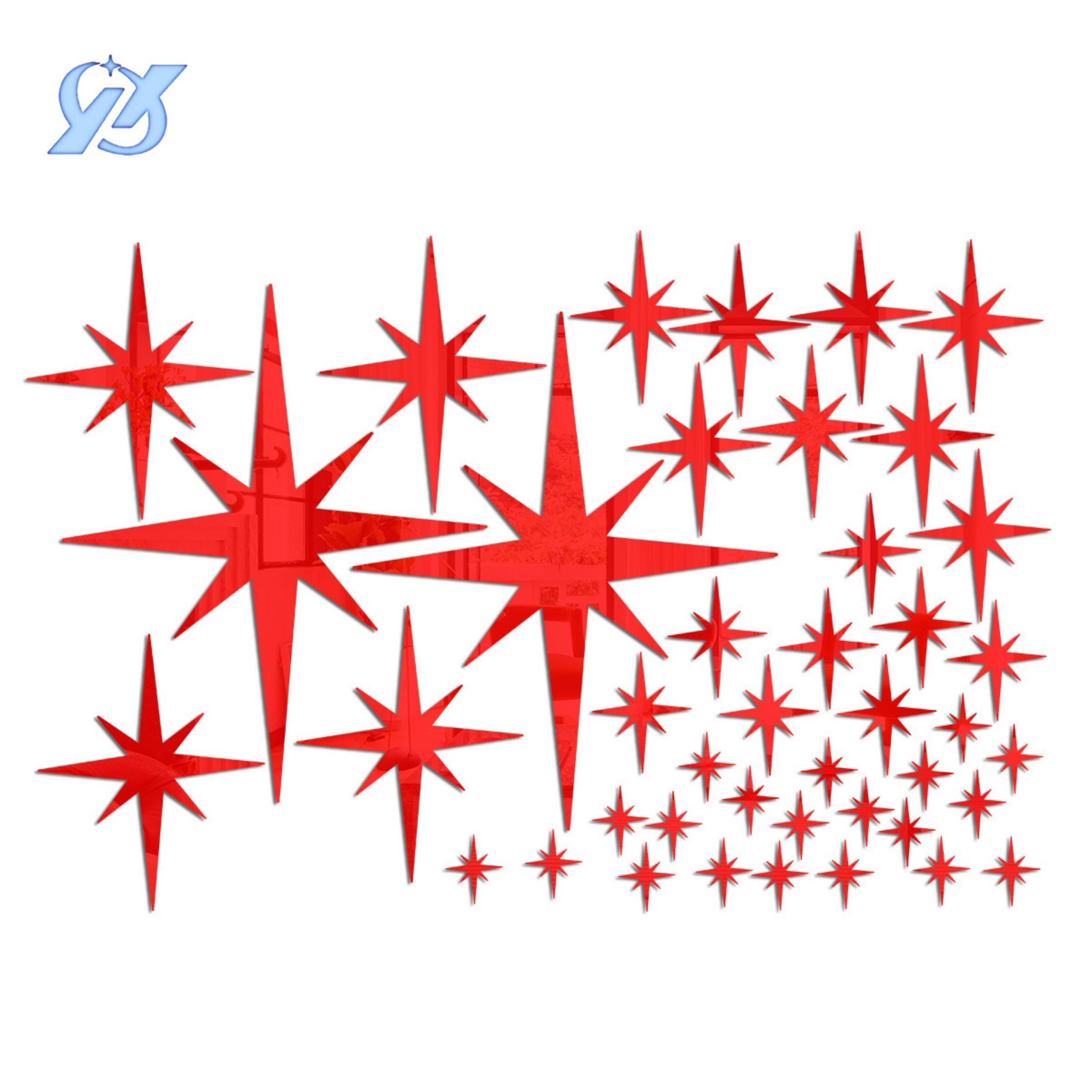 

Звездное зеркало акриловые настенные наклейки настенный фон украшение трехмерный макет гостиная спальня наклейки