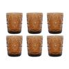 Set of Juice Glasses - Home ESPRIT - 6 Pieces - Amber - Multicolor - 8.5x8.5x10.5 Cm